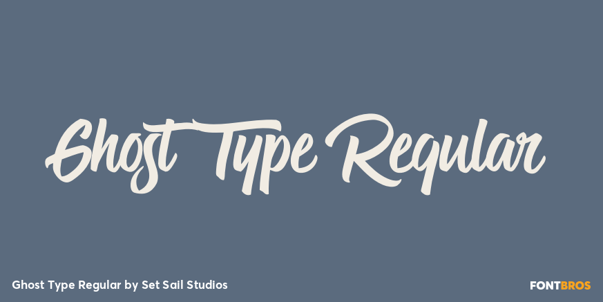 Ghost Type Regular Poster