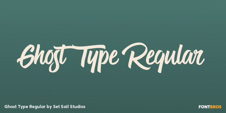 Ghost Type Regular Poster