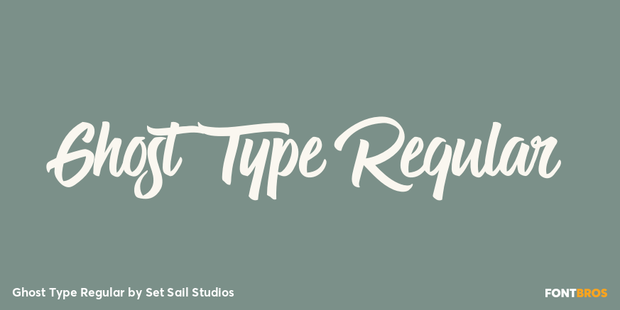 Ghost Type Regular Poster