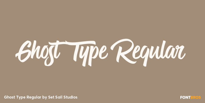 Ghost Type Regular Poster