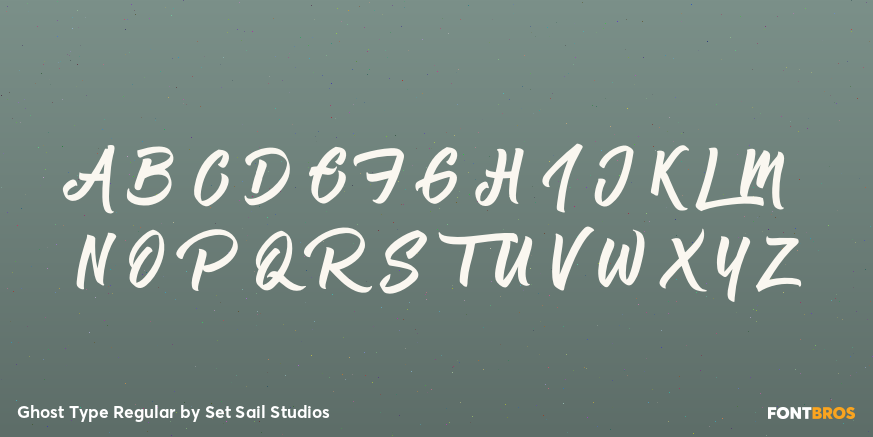 Ghost Type Regular Font Poster #2