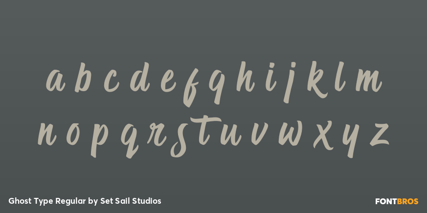 Ghost Type Regular Font Poster #3