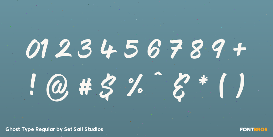 Ghost Type Regular Font Poster #4