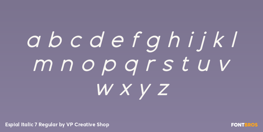 Espial Italic 7 Regular Font Poster #3