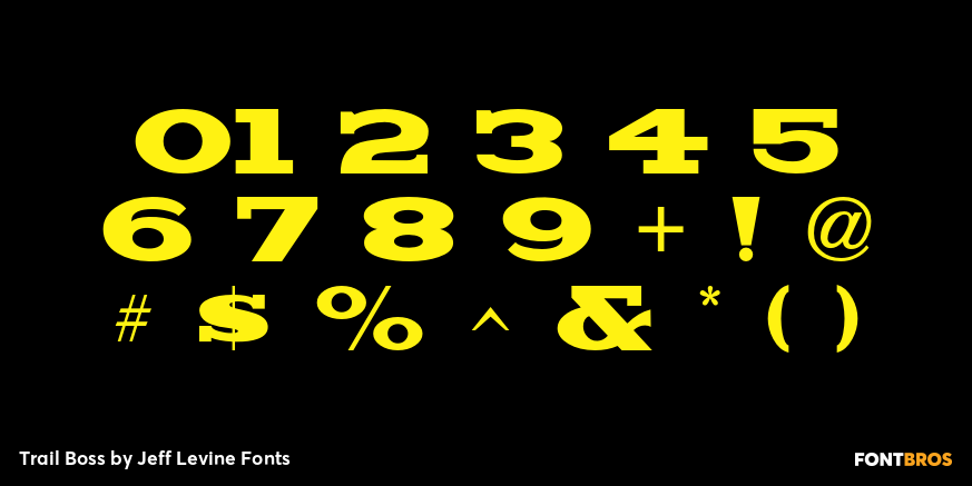 Trail Boss Font Poster #4