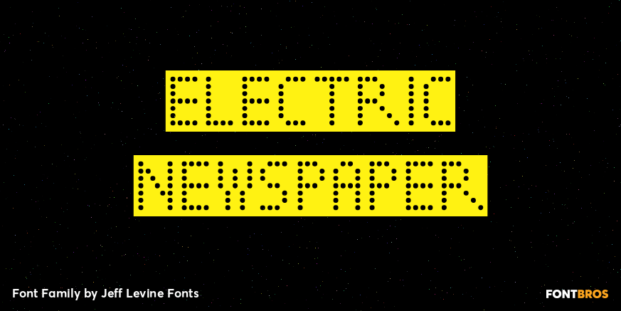 Electric Newspaper Font Family Poster