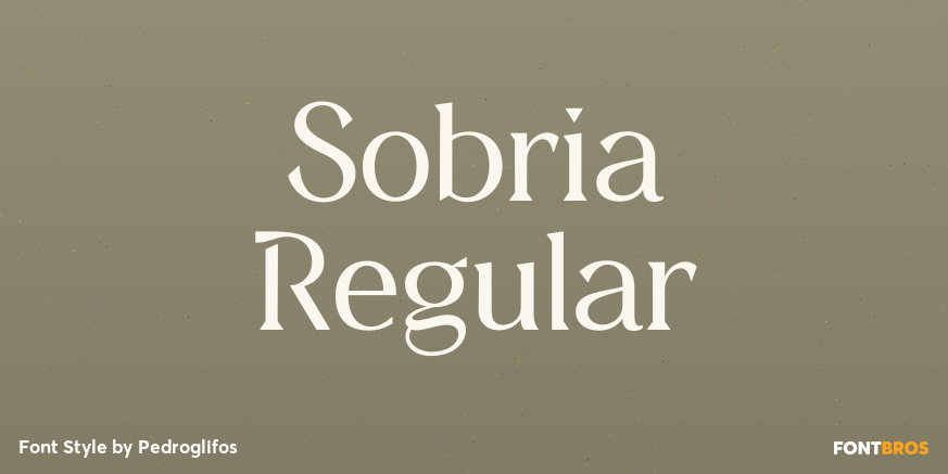 Sobria Regular Poster