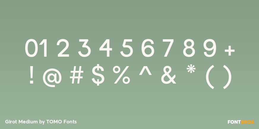 Girot Medium Font Poster #1