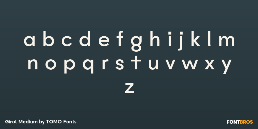 Girot Medium Font Poster #3