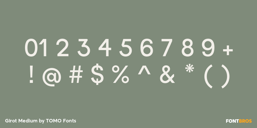 Girot Medium Font Poster #4