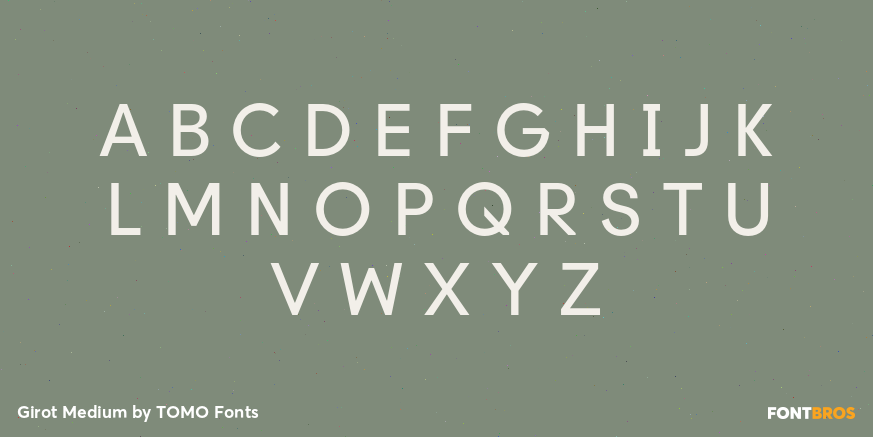 Girot Medium Font Poster #1