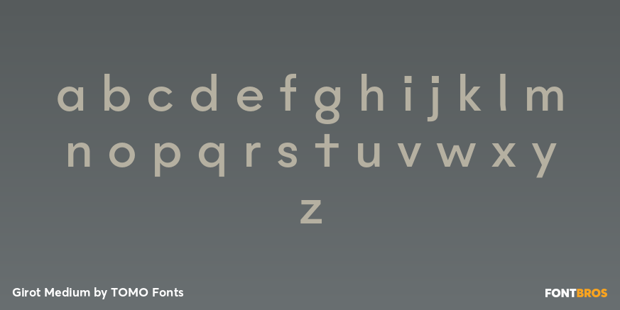 Girot Medium Font Poster #1