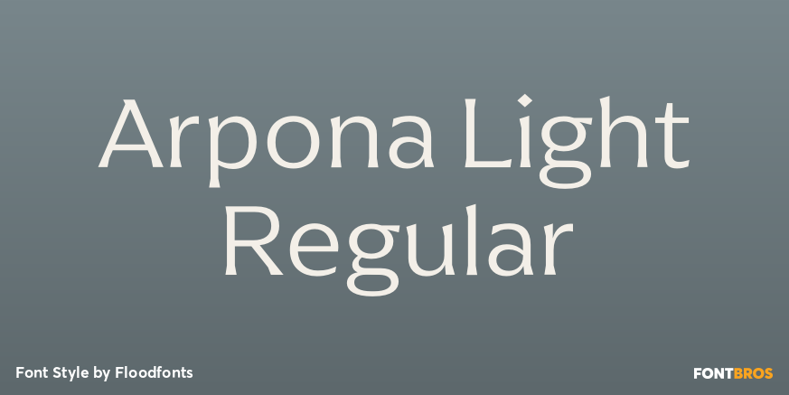 Arpona Light Regular Poster