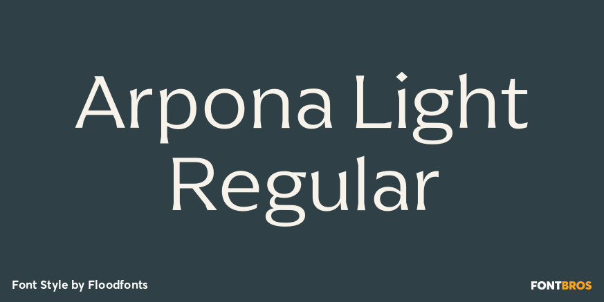 Arpona Light Regular Poster