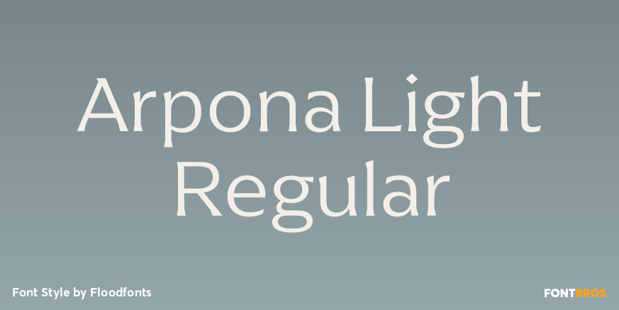 Arpona Light Regular Poster