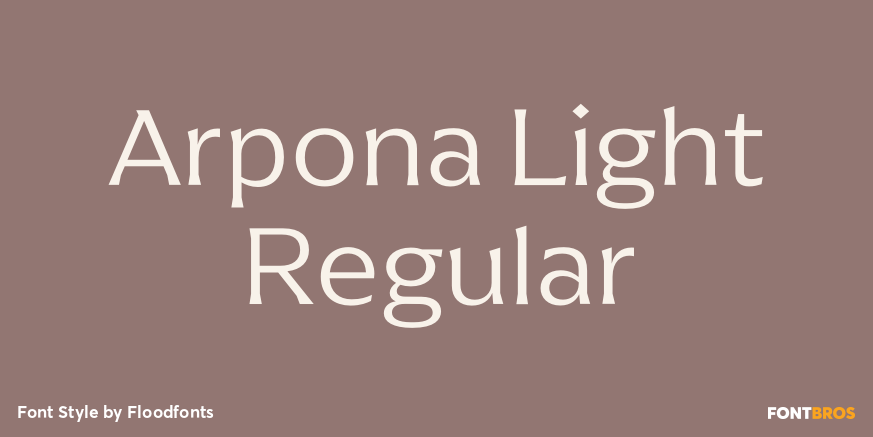 Arpona Light Regular Poster