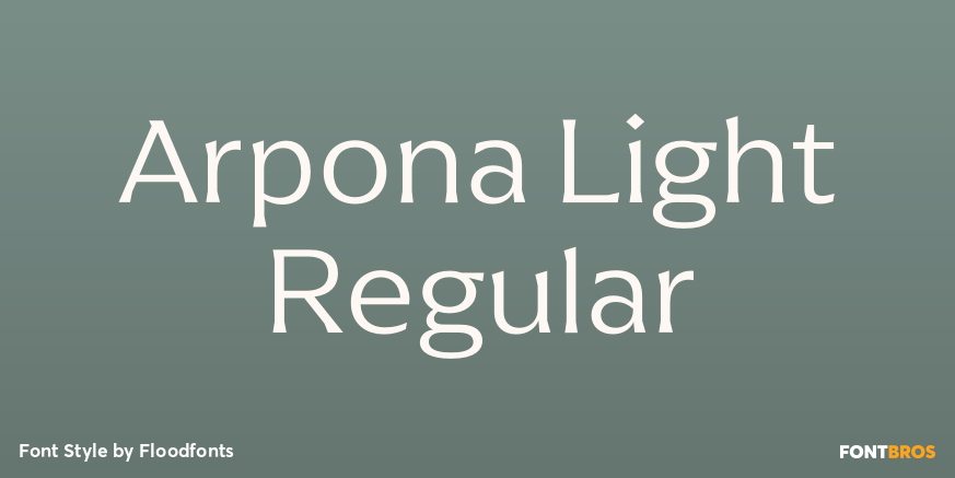Arpona Light Regular Poster