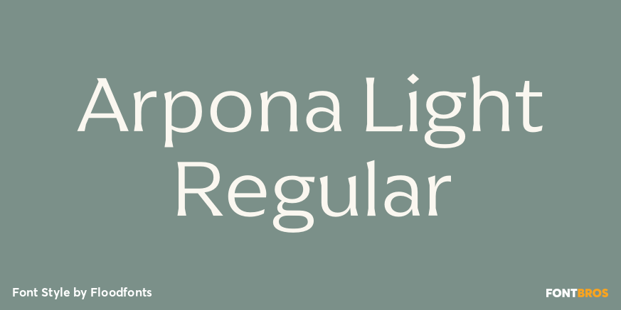 Arpona Light Regular Poster