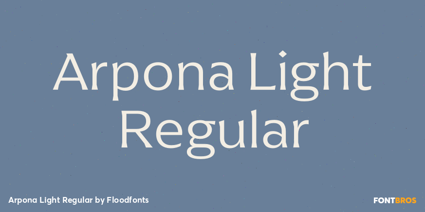 Arpona Light Regular Poster