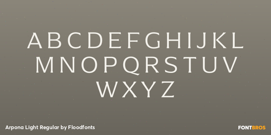 Arpona Light Regular Font Poster #1