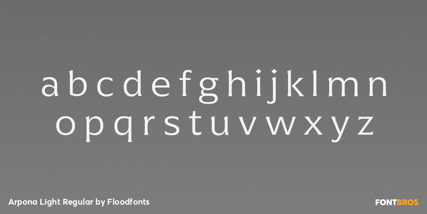 Arpona Light Regular Font Poster #1