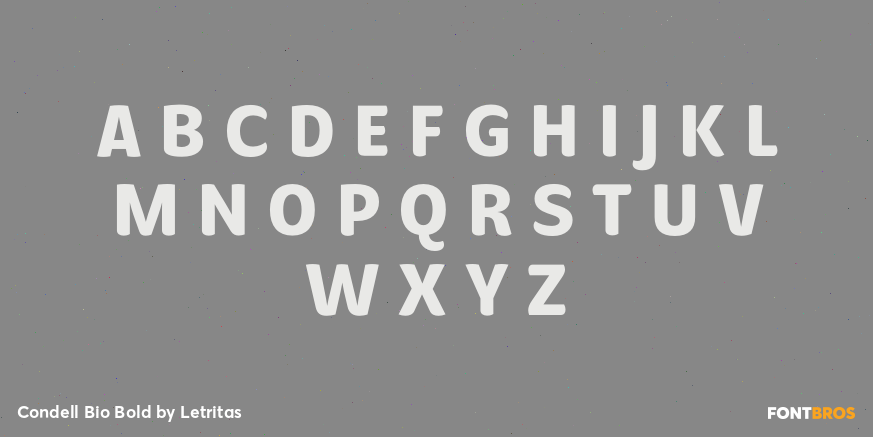 Condell Bio Bold Font Poster #2