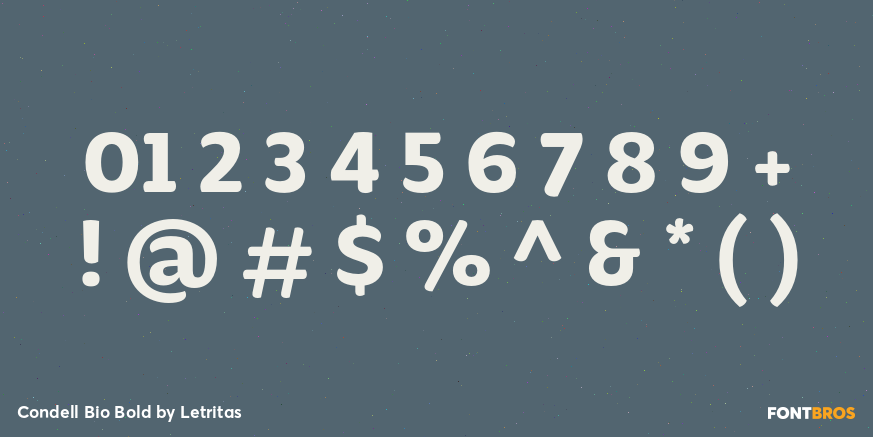 Condell Bio Bold Font Poster #4