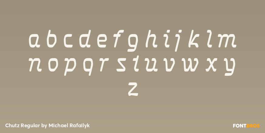Chutz Regular Font Poster #3