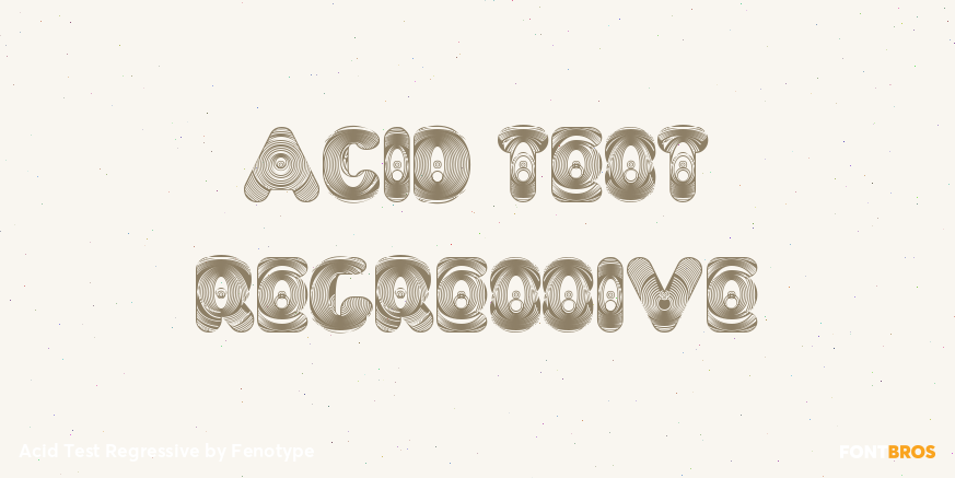 Acid Test Regressive Poster