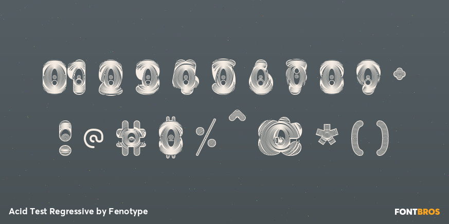 Acid Test Regressive Font Poster #4