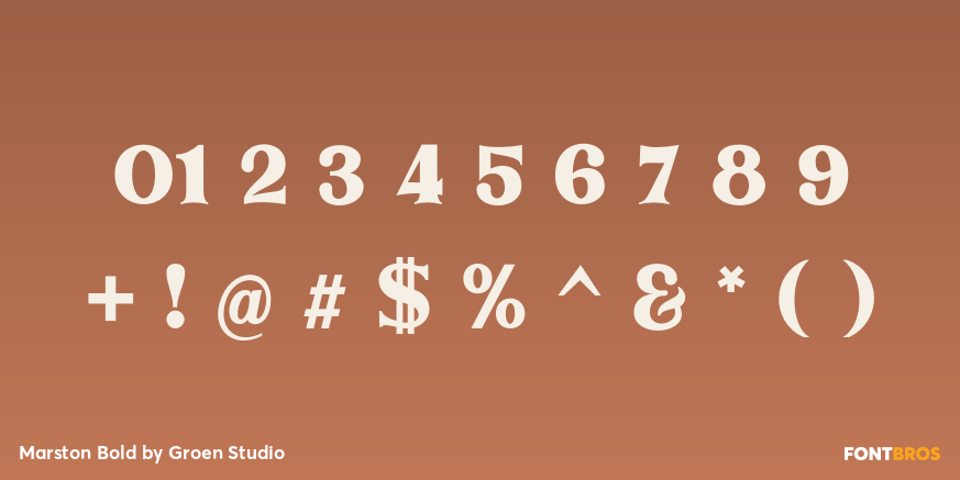 Marston Bold Font Poster #4