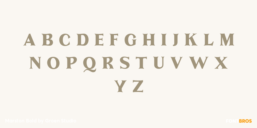 Marston Bold Font Poster #2
