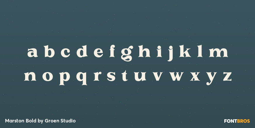 Marston Bold Font Poster #3