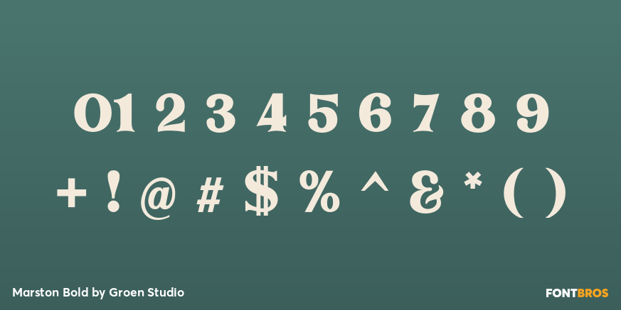 Marston Bold Font Poster #4