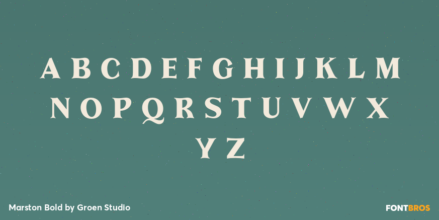 Marston Bold Font Poster #2