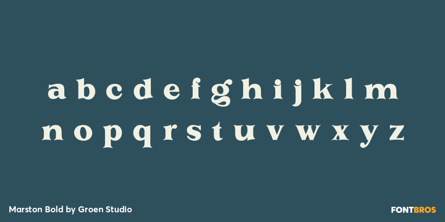 Marston Bold Font Poster #3