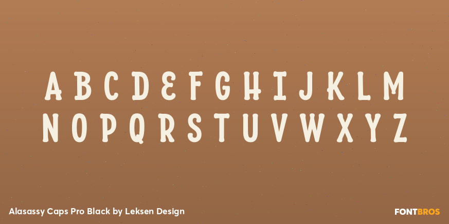 Alasassy Caps Pro Black Font Poster #2