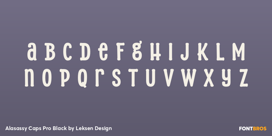Alasassy Caps Pro Black Font Poster #3