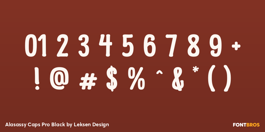 Alasassy Caps Pro Black Font Poster #4