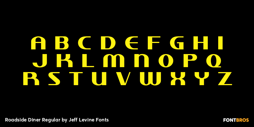 Roadside Diner Regular Font Poster #2