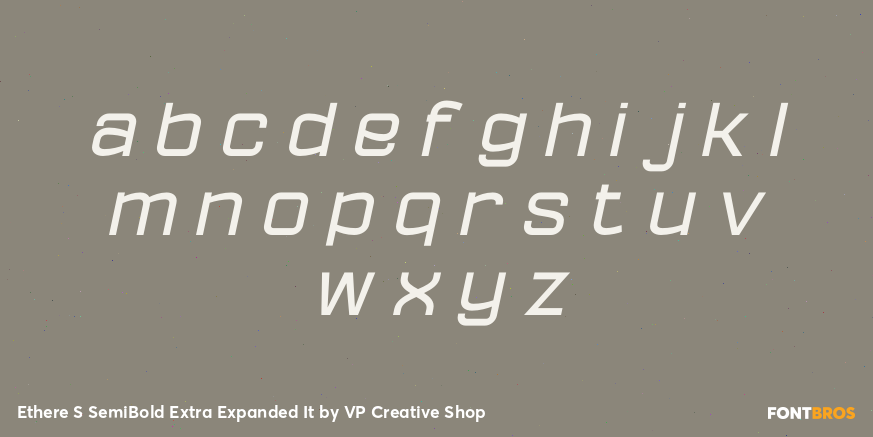 Ethere S SemiBold Extra Expanded It Font Poster #3