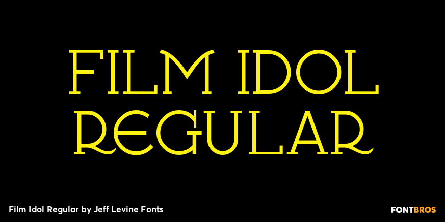 Film Idol Regular Font Poster #1