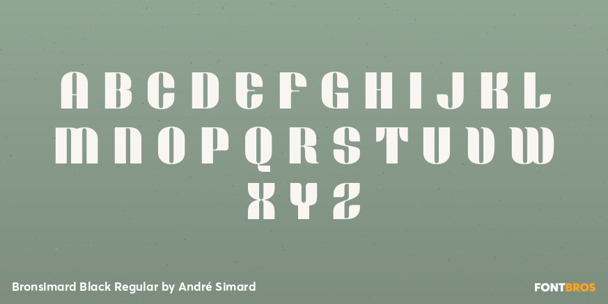 Bronsimard Black Regular Font Poster #2