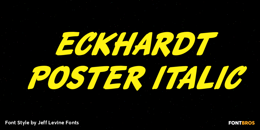 Eckhardt Poster Italic Poster