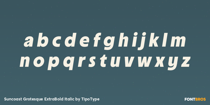 Suncoast Grotesque ExtraBold Italic Font Poster #3