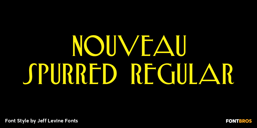 Nouveau Spurred Regular Poster