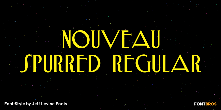 Nouveau Spurred Regular Poster