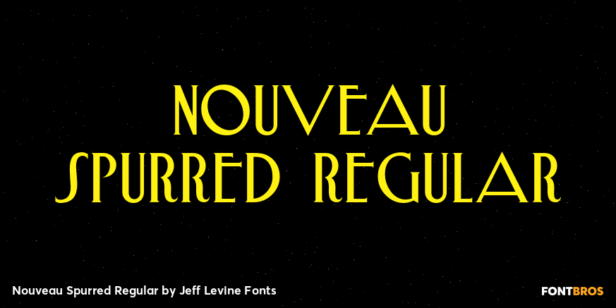 Nouveau Spurred Regular Poster