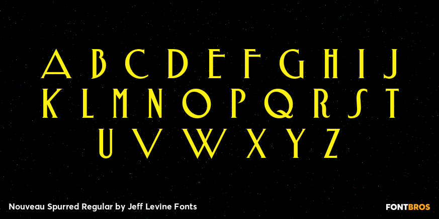 Nouveau Spurred Regular Font Poster #2