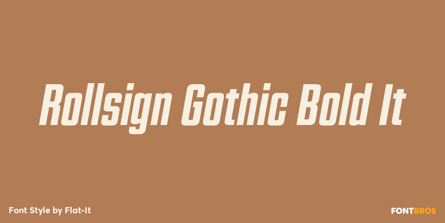 Rollsign Gothic Bold It Poster